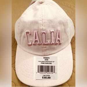 NEW..WOMEN OSFM CALIA ANNIVERSARY CORDUROY FABRIC CAP (PINK DARLING)